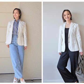 1枚で“きちんと”も“カジュアル”も叶う！私の名品ホワイトジャケット
