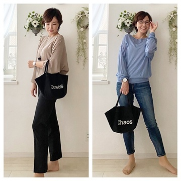 Chaosのトートバッグでエレガント＆カジュアルコーデ