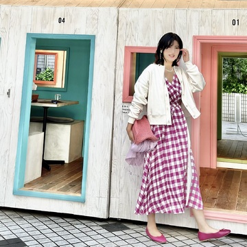 気分が上がるピンクコーデで表参道