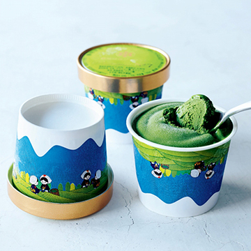 軽やかな渋みが生きている　ななや「抹茶ジェラートNO.7」