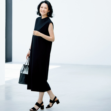 【大人の雰囲気出しワンピース】イレーヴのフレンチスリーブワンピース