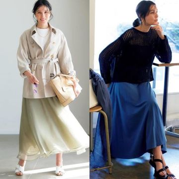 50代上品な「透け感」アイテムで女らしく着映える