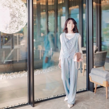 【H&M】デニムベストと【UNIQLO】ジーンズでお出かけデニムスタイル 