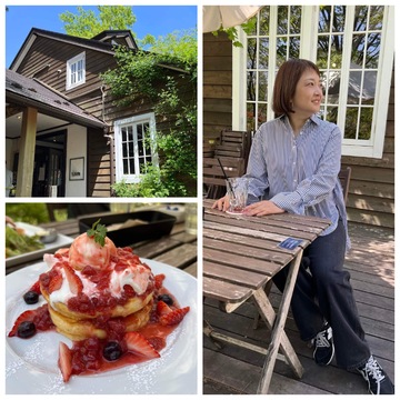 新緑の那須高原で贅沢パンケーキ