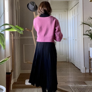 大人可愛いピンクコーデ