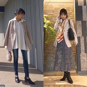 この時季大活躍♡アラフィフベージュのジャケットコーデ