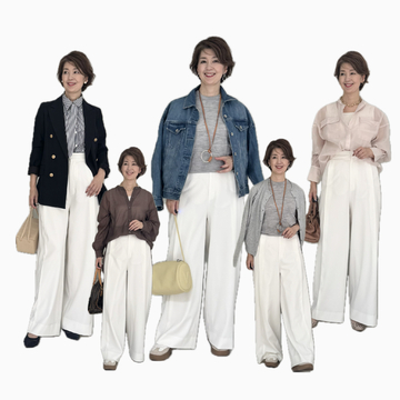 白パンツで楽しむ大人のシンプルおしゃれ
