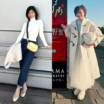 50代冬のおしゃれに「白」を取り入れて！清潔感ある大人の着こなしを楽しむ