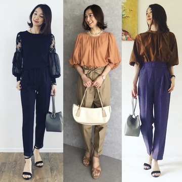テーパードパンツ❤︎プチプラ３style