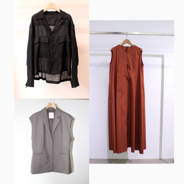 まだ続く猛暑を乗り切りながら秋まで活躍！黒・ブラウン・グレーの薄軽アイテム3選【 エディターMのおしゃれハント vol.6】