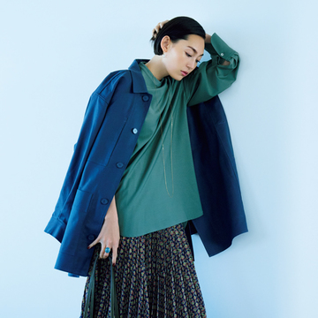 黒ブーツはフェミニンなロングスカートのハズしに最適【男前な黒ショートブーツ】