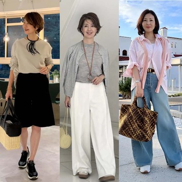 【50代 秋のスニーカーコーデ10選】コーディネートになじみやすい！季節の変わり目の足元のおしゃれ