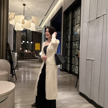 アウターにもなる♪リブニットロングカーディガン