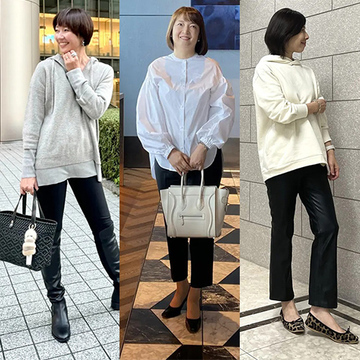 やっぱり定番が便利！50代のおしゃれに役立つ「黒パンツコーデ」3選