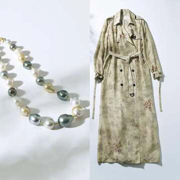 【この秋身につけたいアイテム2選】ドリス ヴァン ノッテンのシルクコート＆ボン マジックのバロックパールネックレス