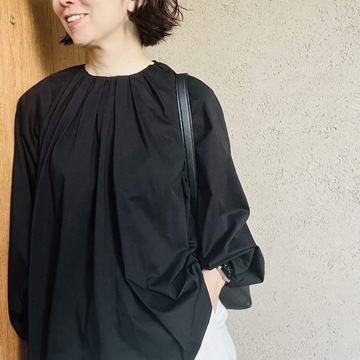 【2024年春夏編】人気エディター発田美穂さん　E by eclat 10着を着てみました♪　vol.２ブラウス見えカットソー