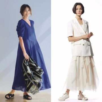 1枚でおしゃれが決まるワンピースコーデからジャケット×スカートのオール白コーデまで【50代の1週間コーデ】