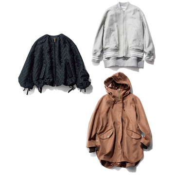 トラッドからフェミニンまで、さっとはおるだけで絵になるブルゾン3選