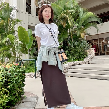 美人見え♡旅にマストなGUデニムジャケット《大人の沖縄旅vol_2》