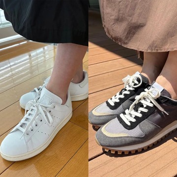 ホテルランチにもぴったりな一足や着こなしに鮮度をプラスする一足など50代におすすめのスニーカーはこれ！【エクラ編集部の愛用スニーカー】