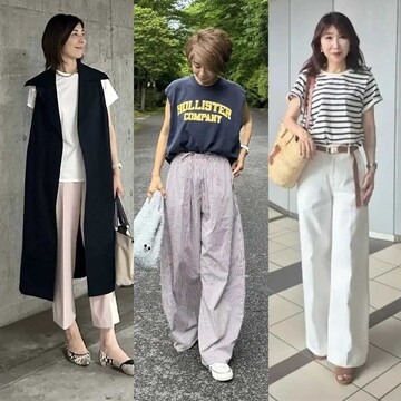 猛暑の夏は出番多め！50代の夏のおしゃれを盛り上げてくれる「Tシャツコーデ」10選