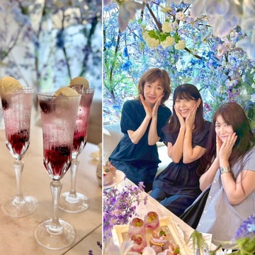 可愛いスイーツやお花に囲まれて優雅な時間♡