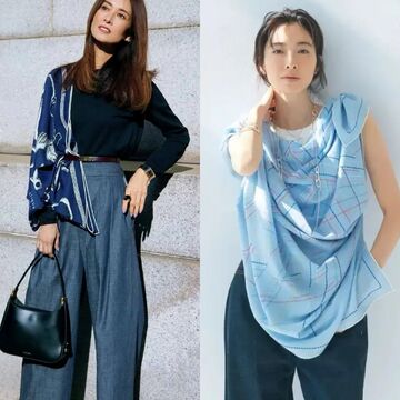 50代のおしゃれは「スカーフ」があればぐっと華やぐ！上品で洗練されたスカーフの着こなし8選