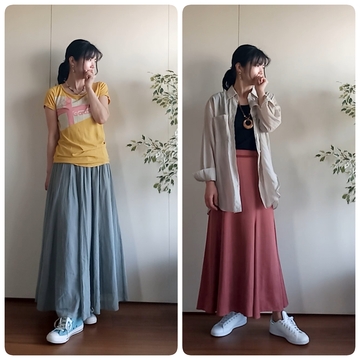 大人の散歩に☆スニーカーコーデ