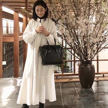 春、GUの褒められワンピースで箱根へ