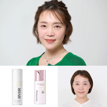 幸せ感ある美人顔になる！メイクアップベースの2色使いでフェイスラインのお悩み解決【広瀬あつこが実践！50代からの若返りメイクテク】