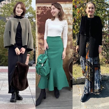 【おしゃれな50代の愛用スカート10選】女友達とのランチ会にも活躍！素材や色にこだわった華やかスカートコーデ