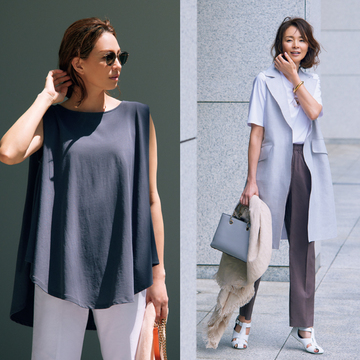 【二の腕と肩をほっそり見せるコーデ7選】スタイルアップがかなう最旬コーデを一挙公開