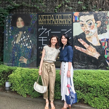花柄トップスでウィーン٠モダン展へ