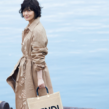 【フェンディのかごバッグ】刺繍のロゴが愛らしく街でも目をひく存在感！