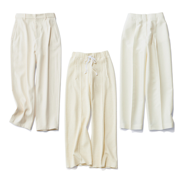 「オフ白」パンツのほめられ力は最高！ 一本持つ価値あり