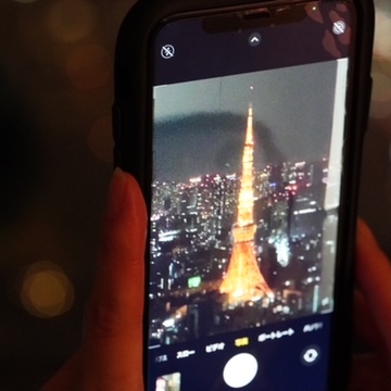 イルミネーションをもっと上から・・・。