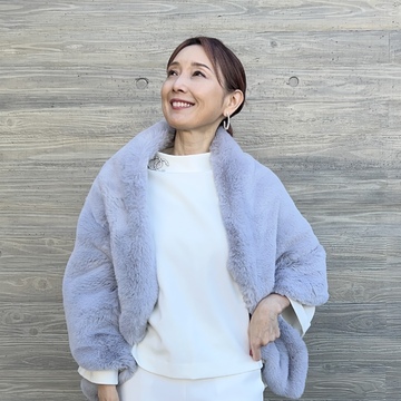 開運コーデ10 冬の大人ホワイト  春の訪れを感じて