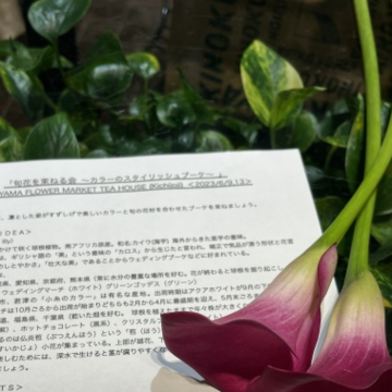 カラーを束ねに