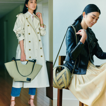 【こなれ感を宿す異素材コンビバッグ2選】自由なムードがおしゃれな空気感を軽やか＆リズミカルに！
