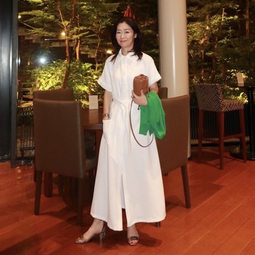 初夏、ハイアットリージェンシー箱根にZARAの白シャツワンピで