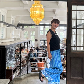 お気にりの柄パンツとシルバージュエリーで鎌倉ランチへ