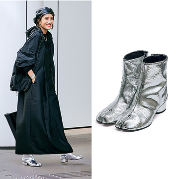 【2023冬本命ブーツ】坪田あさみさんおすすめ！こなれ感がUPする「メゾン マルジェラ」の“タビ”ブーツ