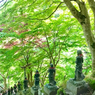 新緑の大山、茶湯寺参り。