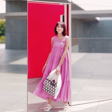 【夏の美術館】かごバッグとワンピースでモネ展へ