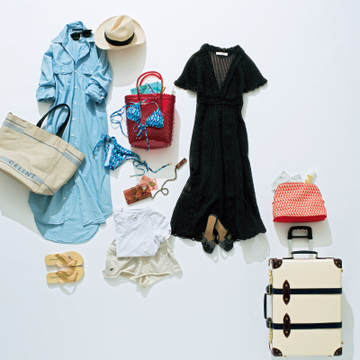 ハイセンスなリラックススタイルで過ごす、リゾート旅【スーツケースの中身】