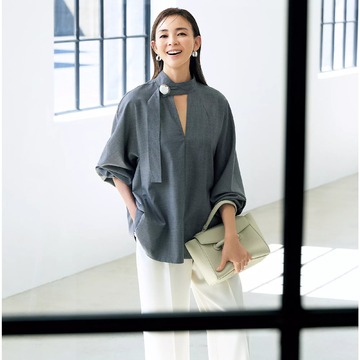 品よく、心地よく、ここから3カ月頼れる！リュクスな質感で映える「華やぎトップス」