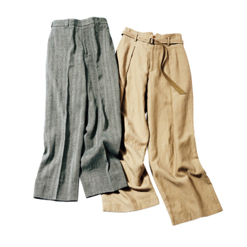 サイズ選びとヒール高を見方に【身長別「ワイドパンツ」“小さい私”西村佳純さんの場合】