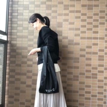 GUカーディガンとN.O.R.CショッパーBAG