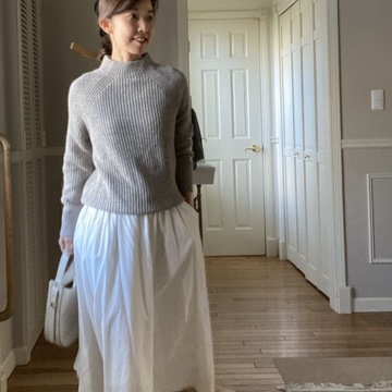 無印良品のベーシックニット。