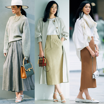 【甘くないスカートコーデ4選】パンツ感覚で使える！媚びない女っぽさが魅力のアイテムを厳選